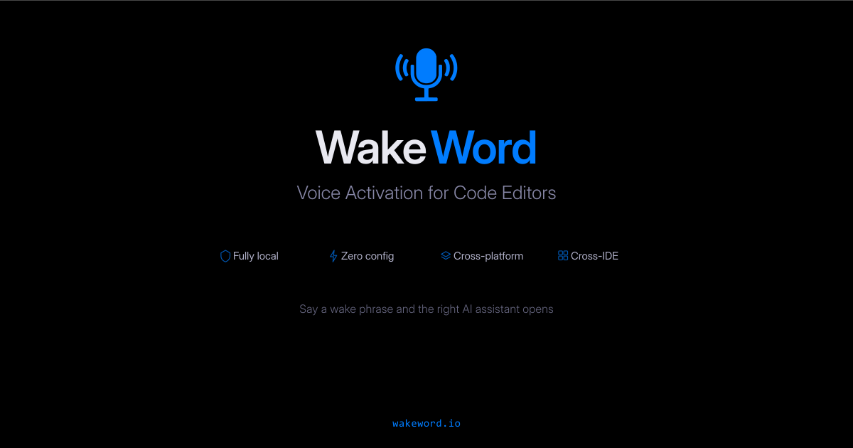 Wake Word Engine Wake Word | Voice Activation for Code Editors